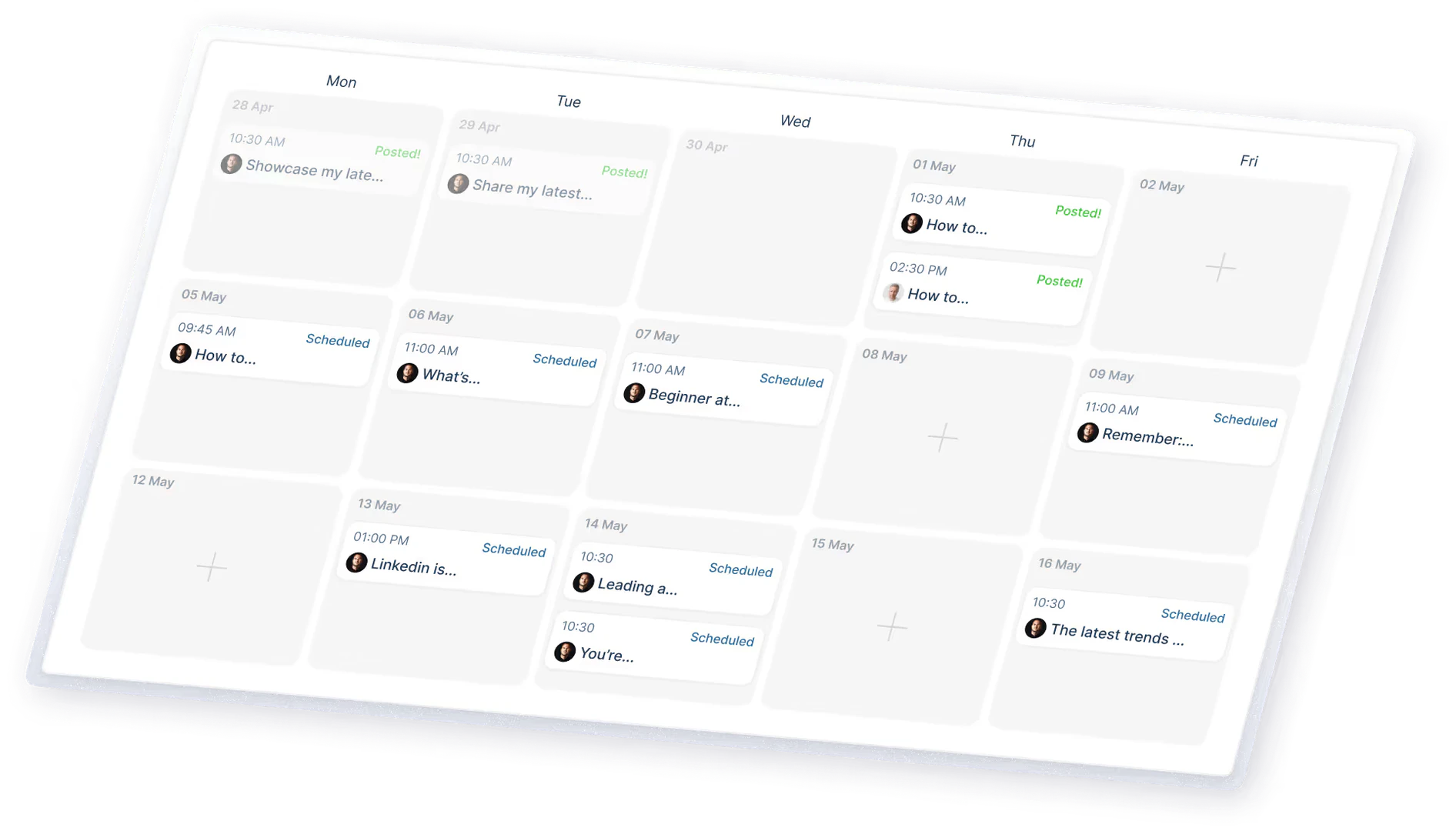 Taplio product overview interface