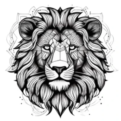 Tattoosai AI-generated lion tattoo design