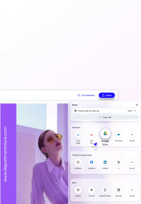 Template smart export feature