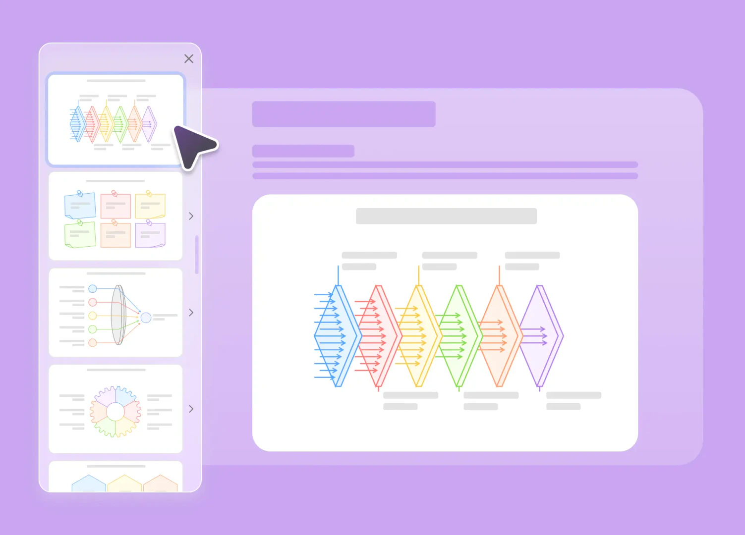 Diagrimo customization options for generated diagrams
