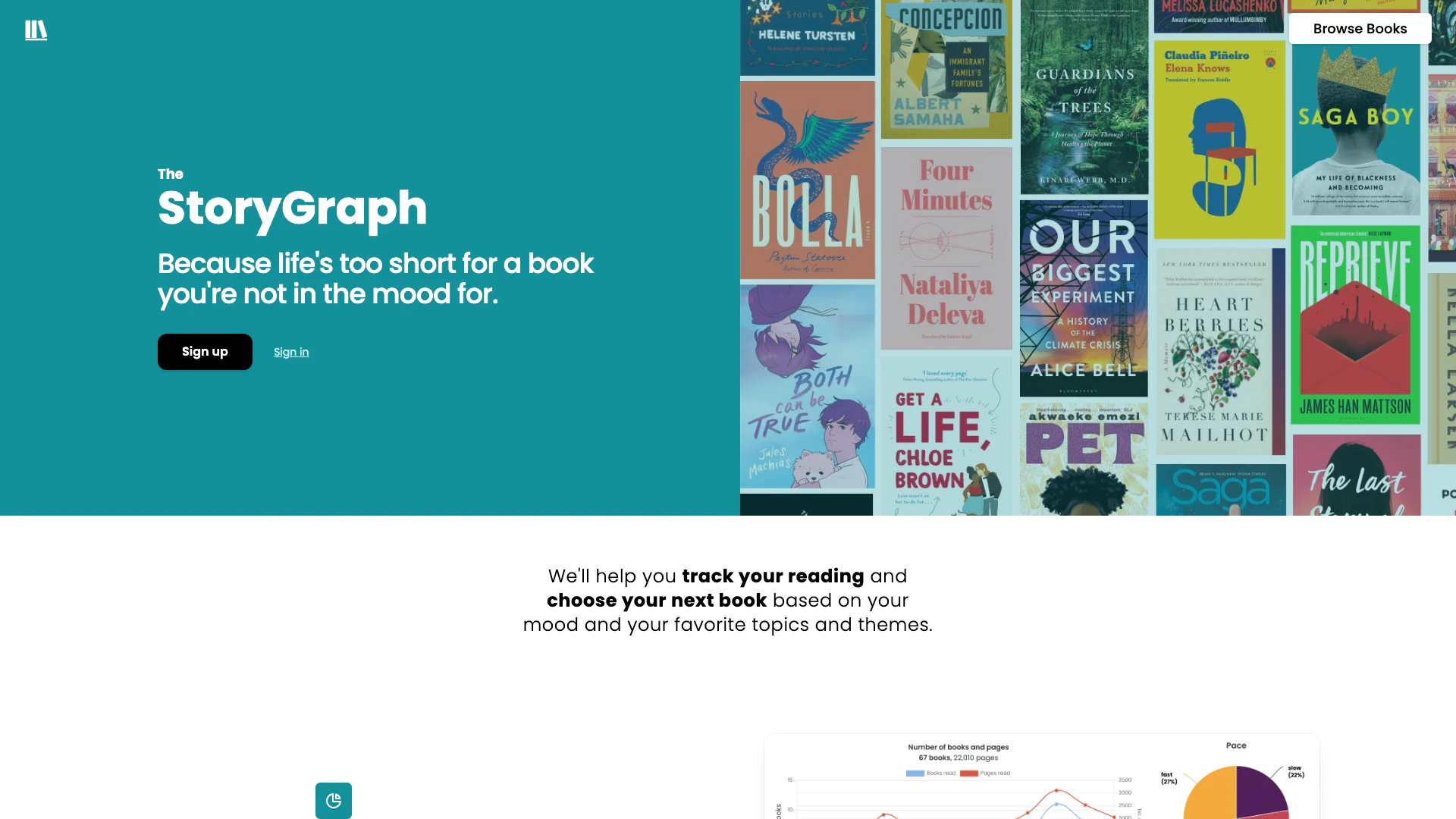 Thestorygraph screenshot