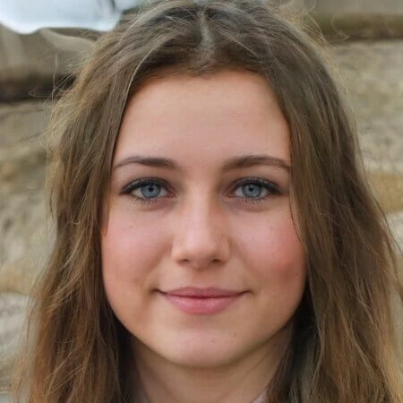 ThisPersonNotExist AI-generated female face overview