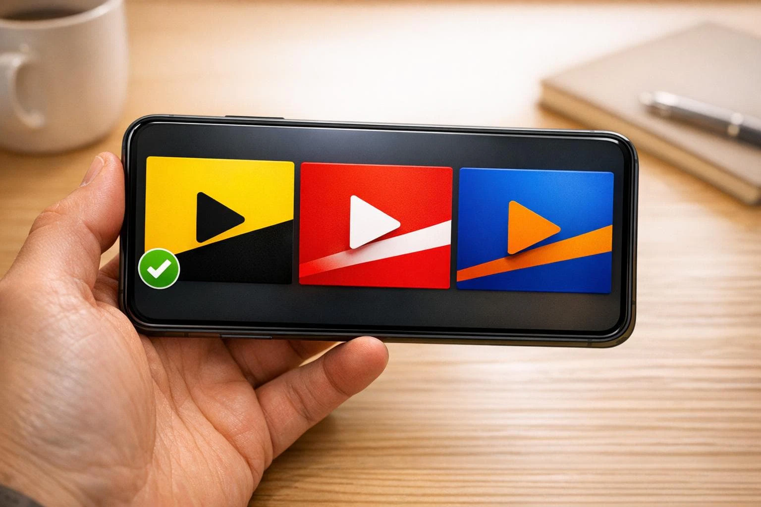 ThumbnailCreator feature demonstration showing AI-generated thumbnails