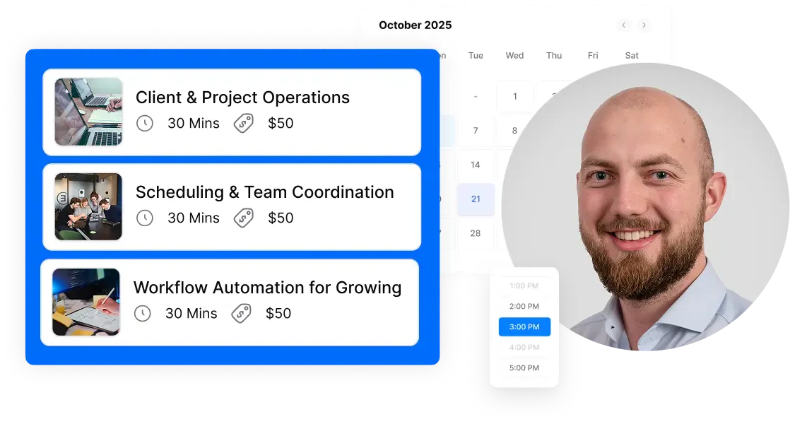 Timetics.ai interface showing client management features