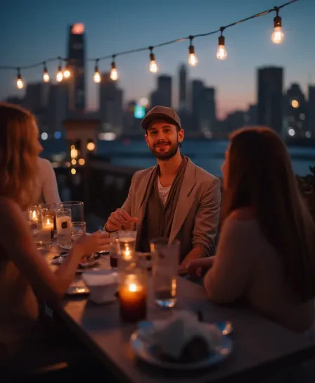 TinderProfile.ai use case example showing improved dating profile photos