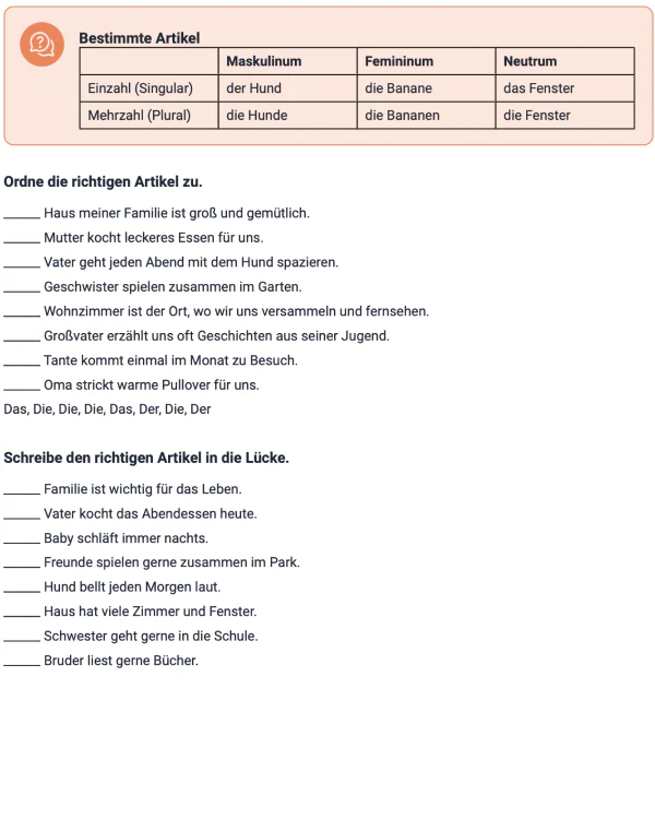 To Teach Ai grammar exercises feature demonstration