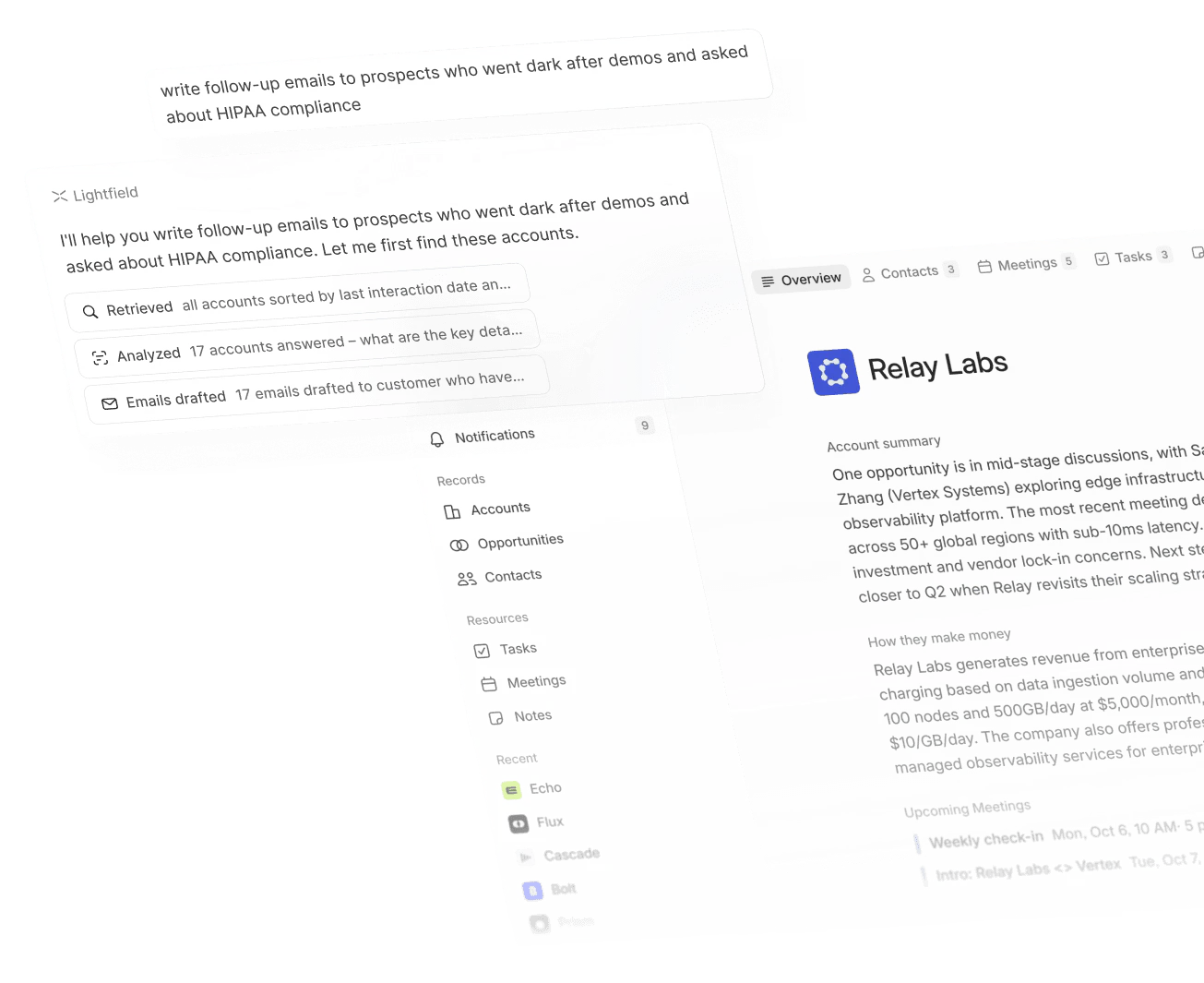 Lightfield CRM product overview