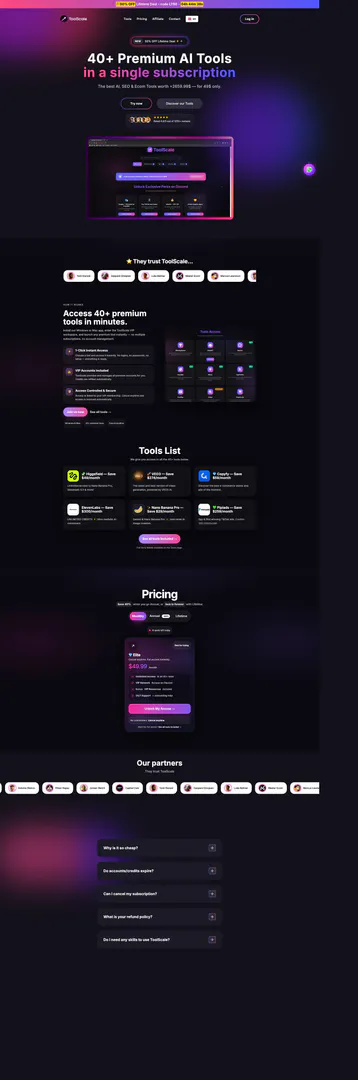 Toolscale screenshot