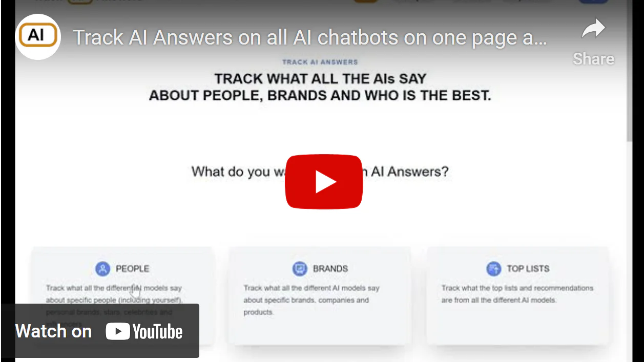 Trackaianswers product overview
