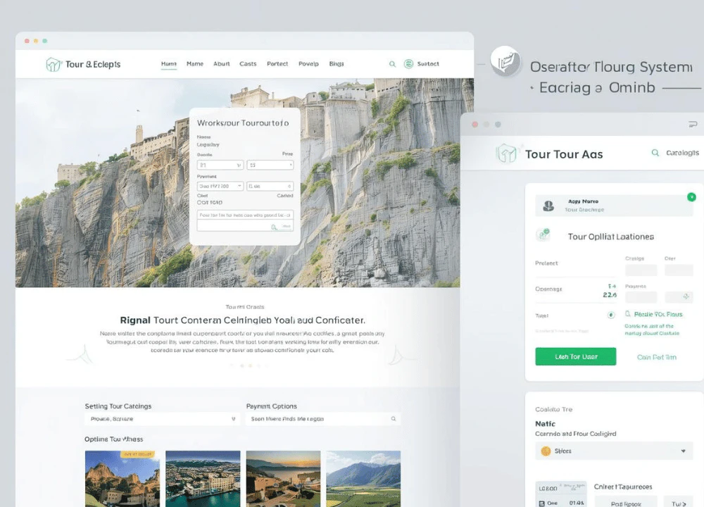 Travedeus tour booking system interface