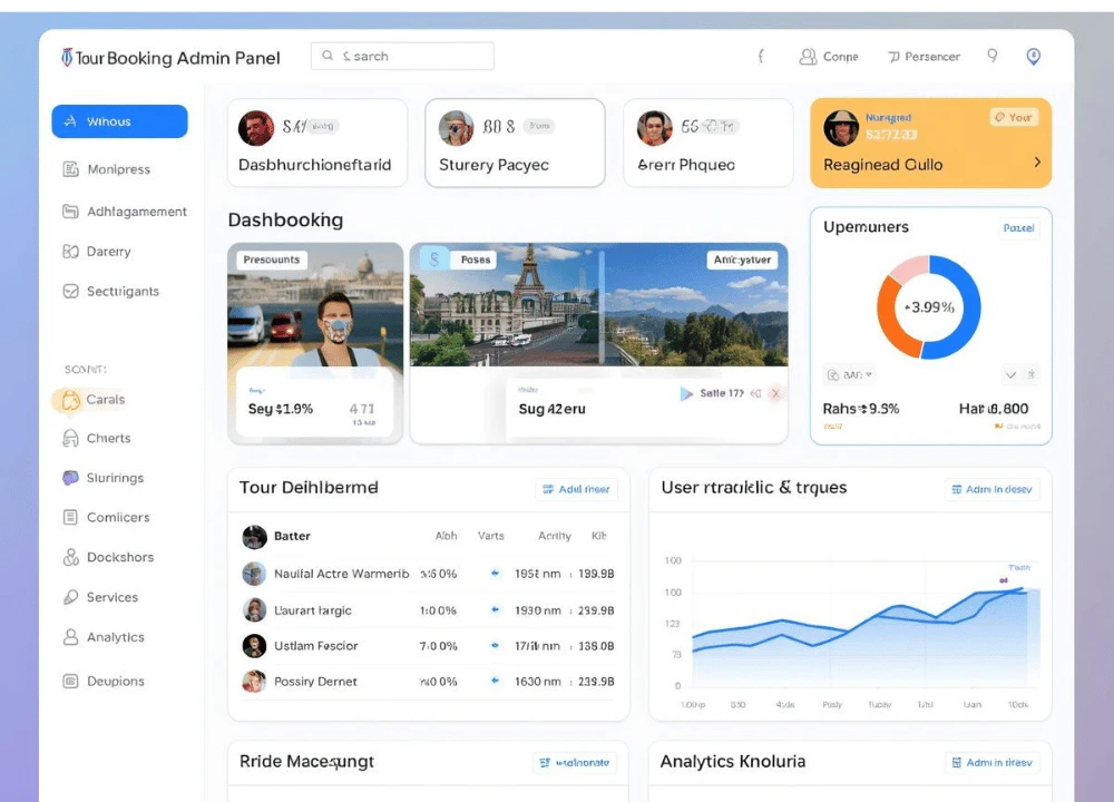 Travedeus admin dashboard screenshot