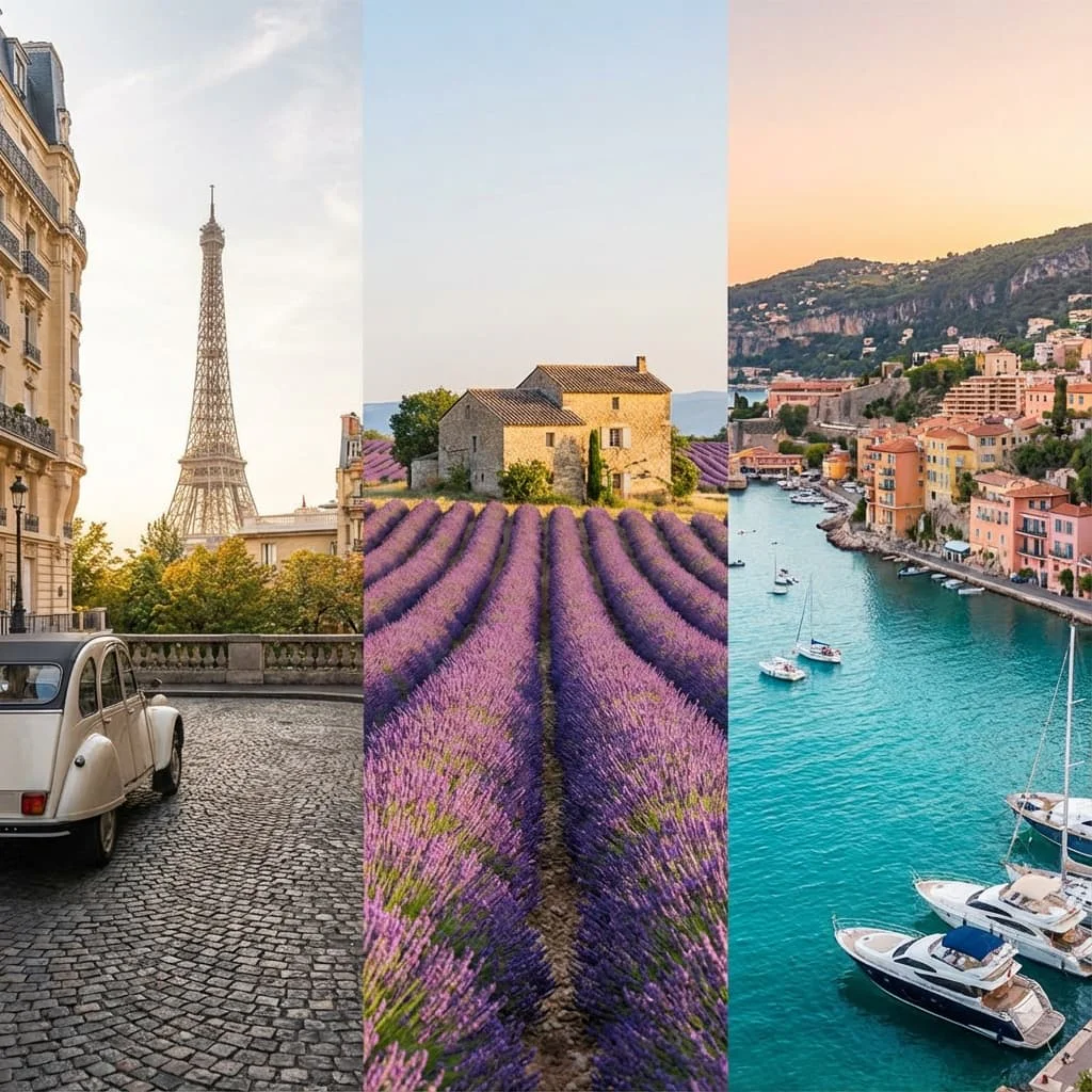 Travelplanmap product overview showcasing France