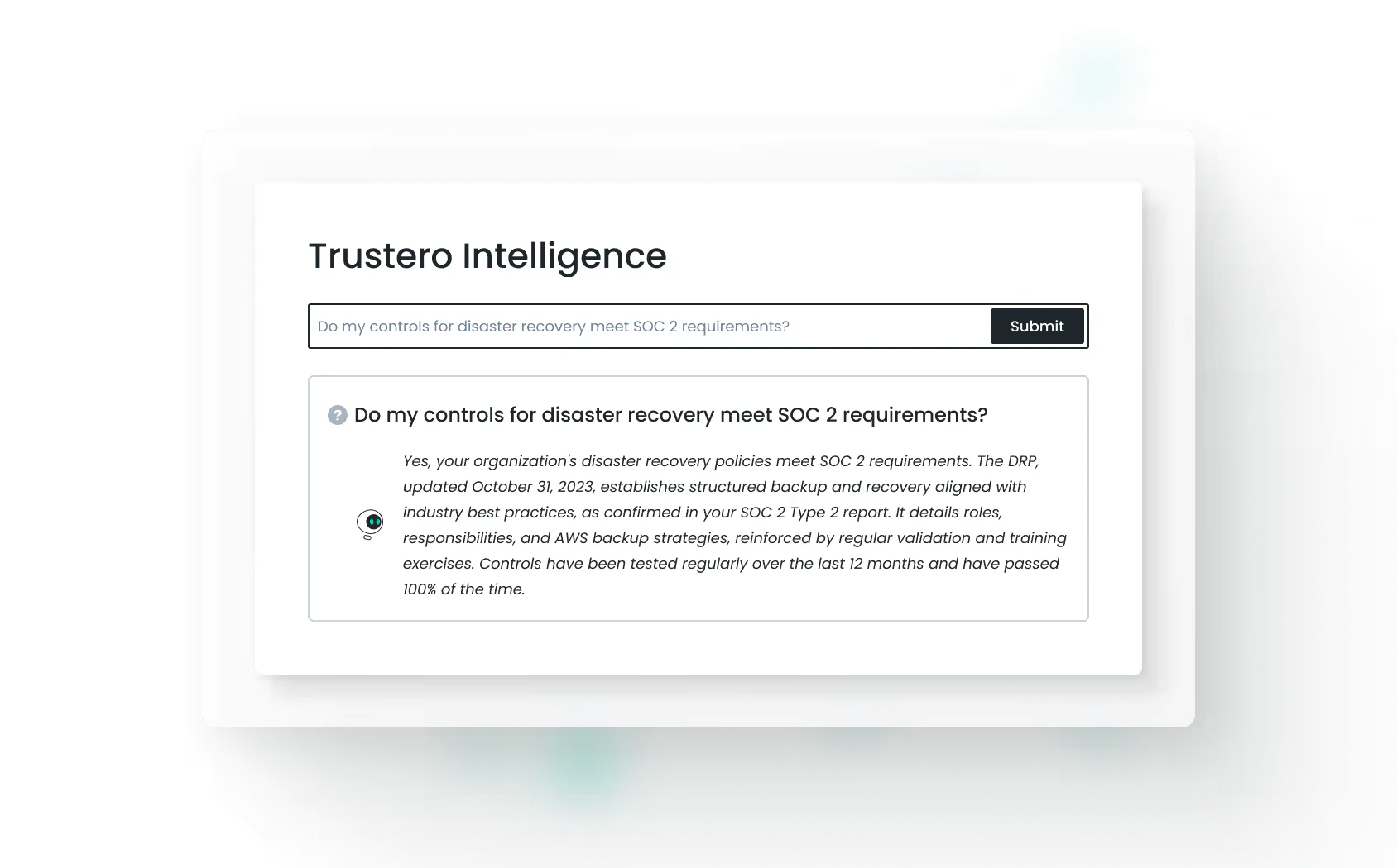Trustero AI functionality demonstration