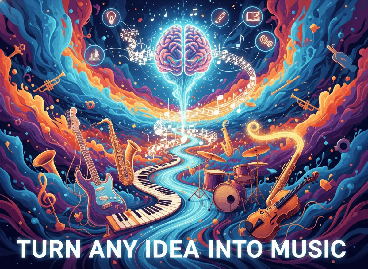 Creating music with Trymusic AI from text