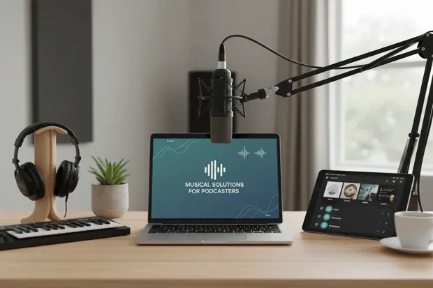 Trymusic AI user scenario for Podcasters