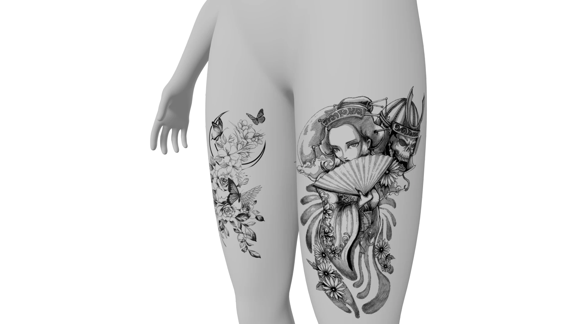 TryTattoo3D real application scenario