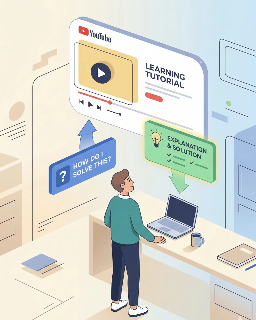 TubeNofy user scenario image showing students using the tool