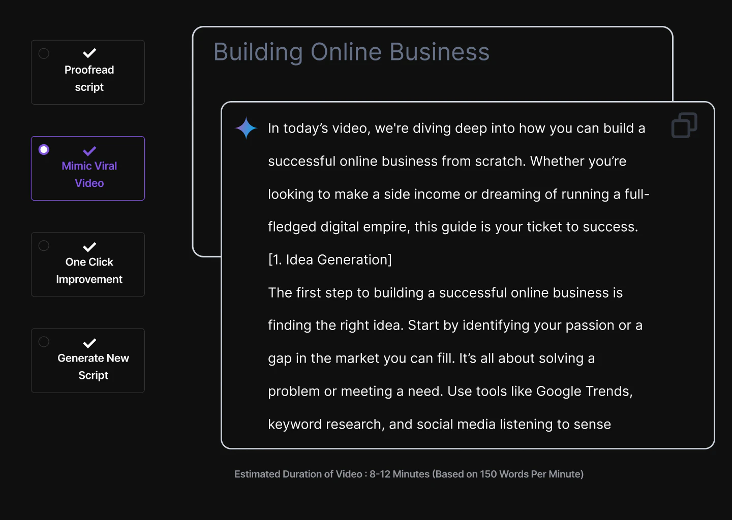 Tubeproai script improvement demo