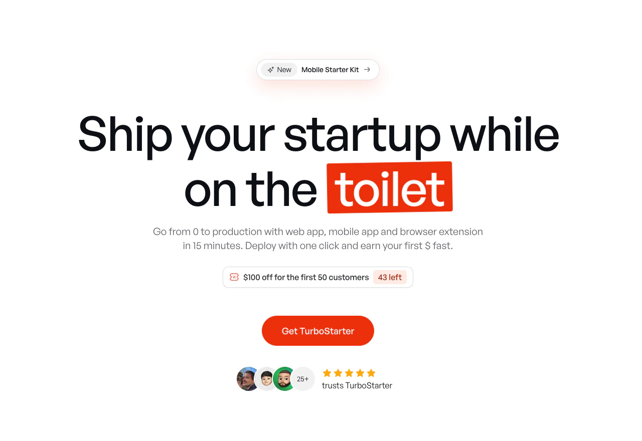 Turbostarter product overview