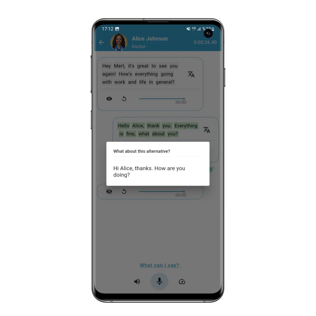 Showing Tutor AI's feature demonstration