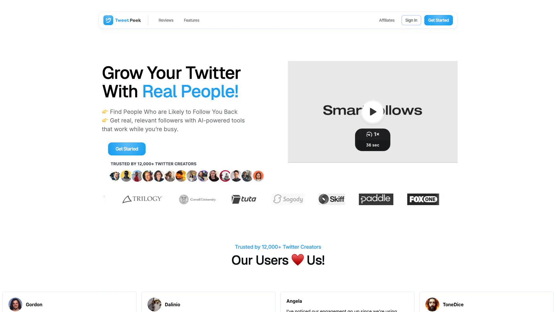 Tweetpeekai screenshot