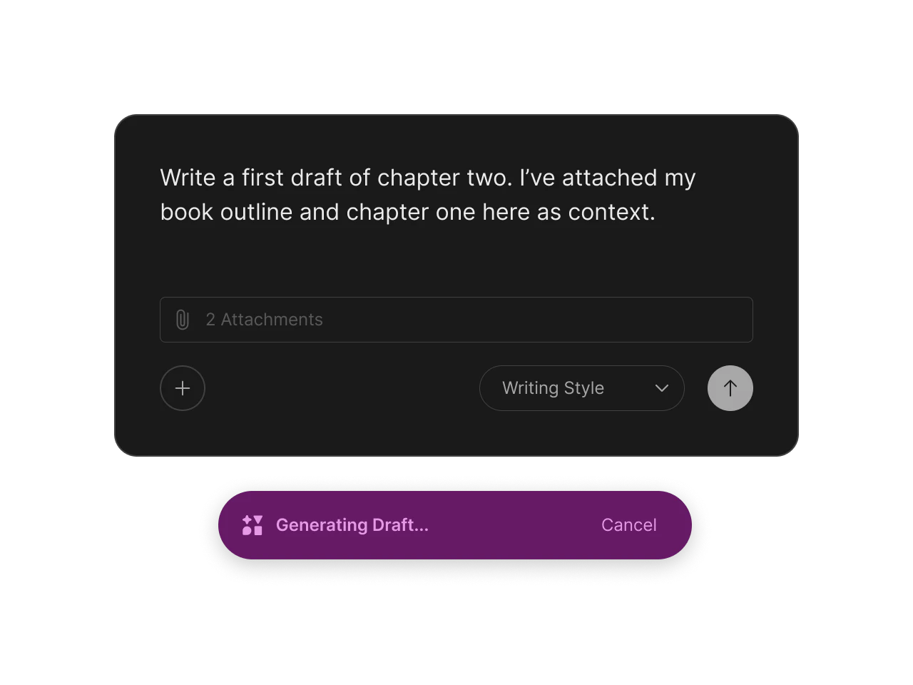 Type Ai draft to done feature demonstration
