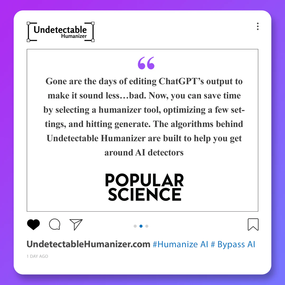 Undetectable Humanizer use case example