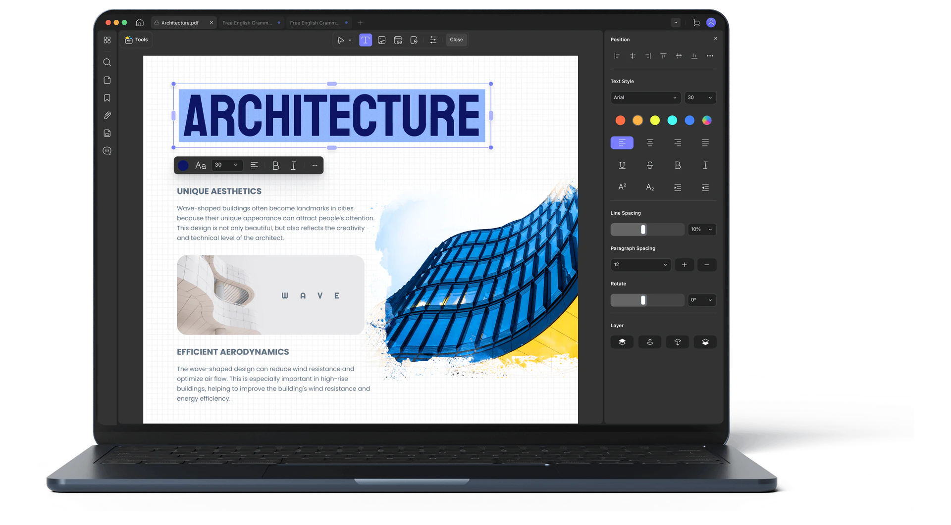 UPDF product overview on computer
