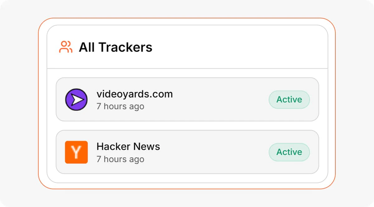Starting automatic tracking in Upvotics