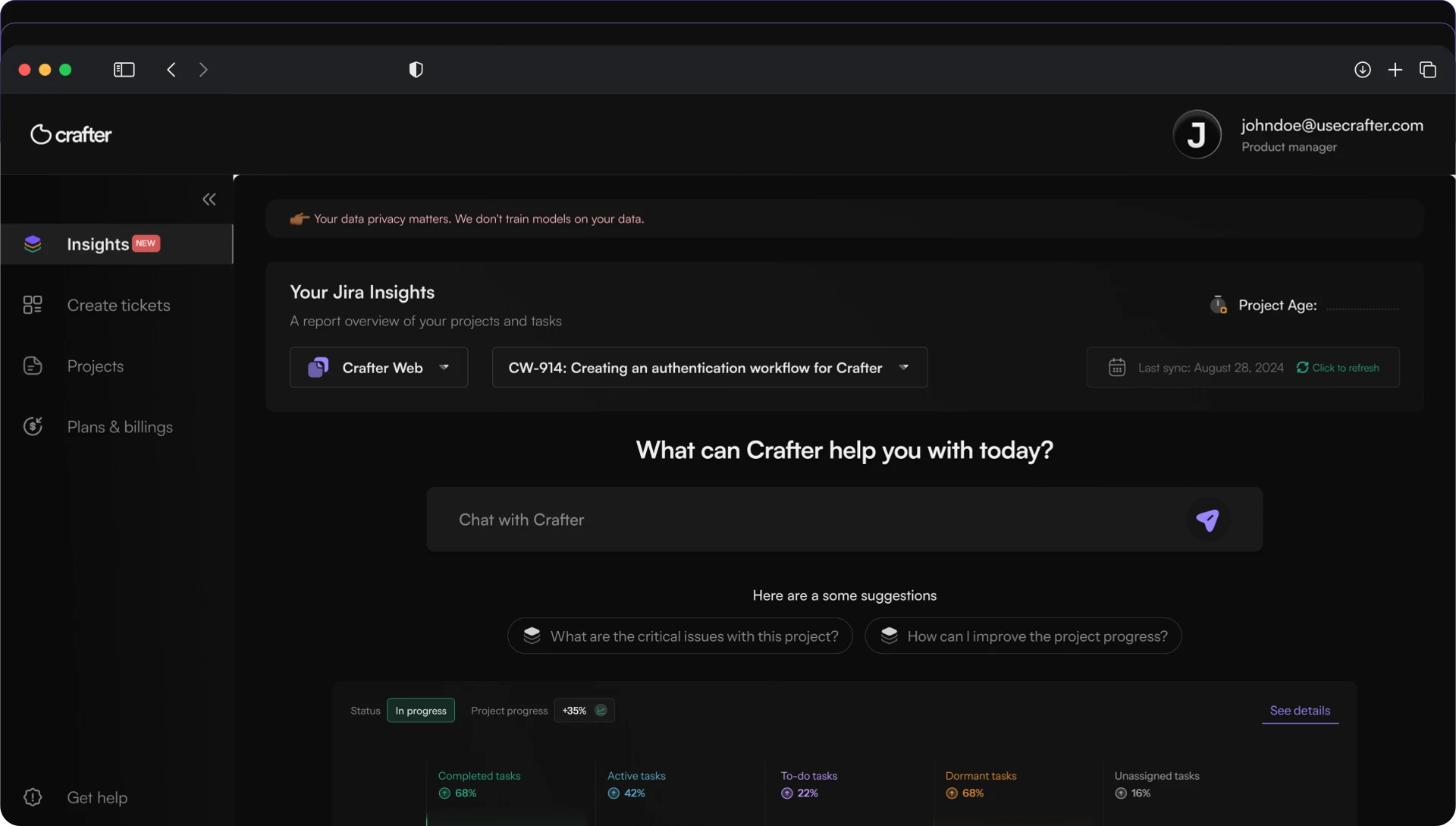 Usecrafter product overview and interface