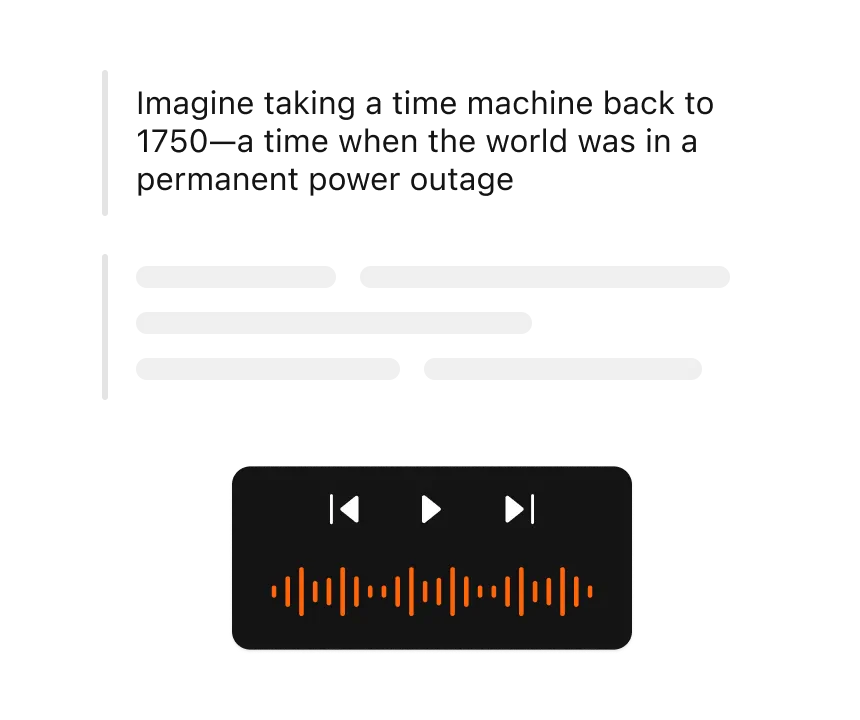 Usekatalog listen to narration step screenshot