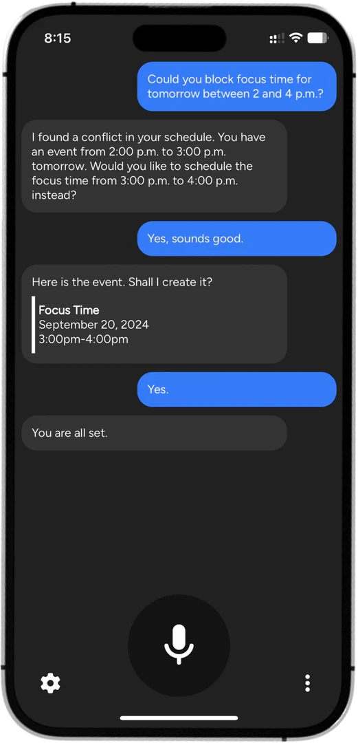 Vagent product interface overview