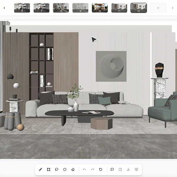 Smart prompt suggestions in Vibe3D