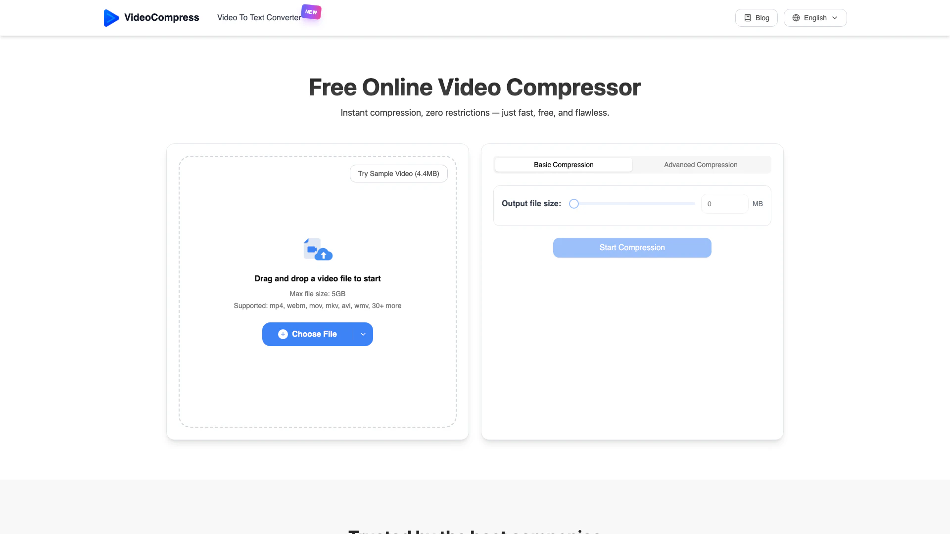 Videocompressai screenshot