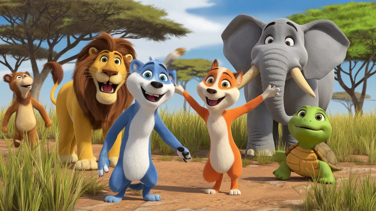 Vidful.ai video generation example of dancing animals