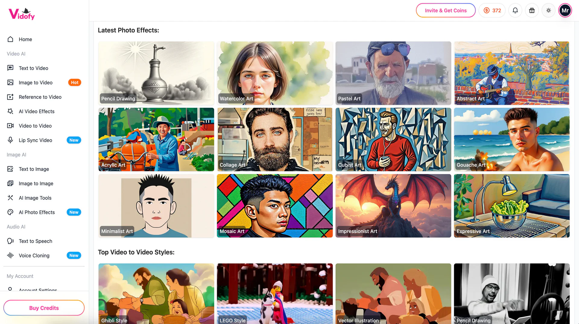 Vidofy AI Studio overview
