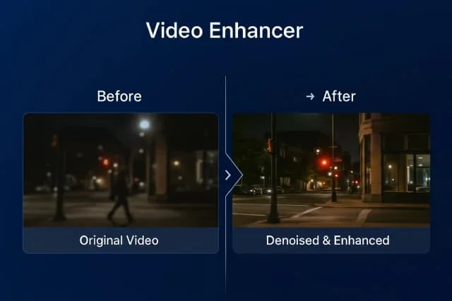 Vidux AI video enhancer demonstration