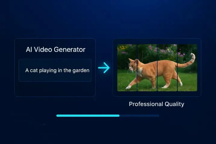 Vidux AI video generation interface