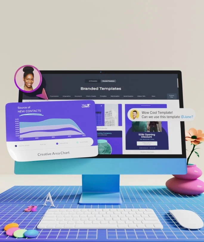 Visme use case examples in marketing and education