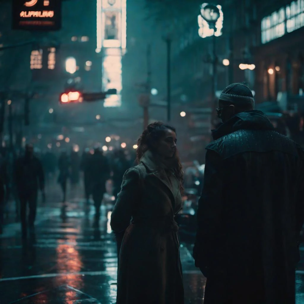 Vispunk showcasing a cyberpunk London scene