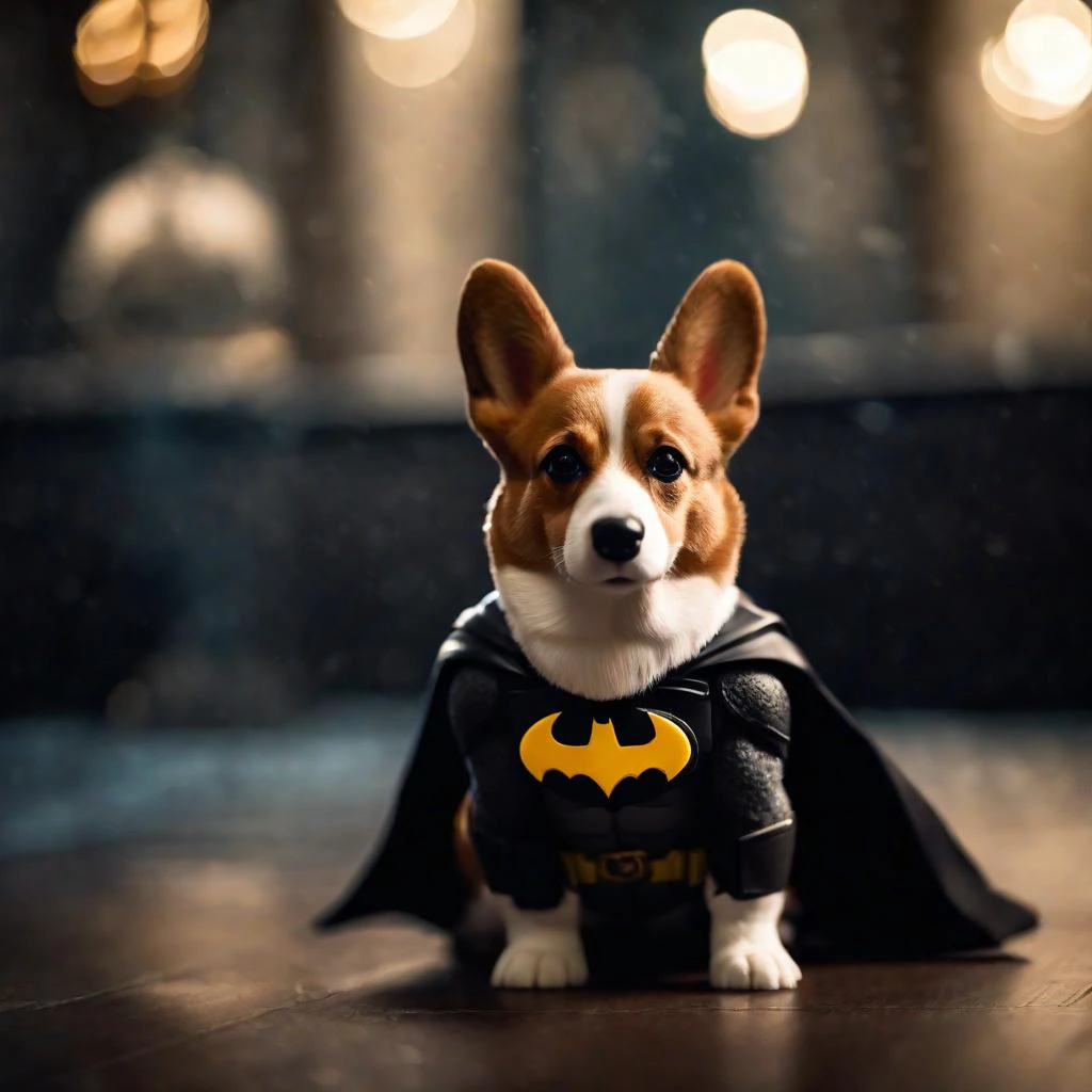 Vispunk application scenario with a Corgi Batman