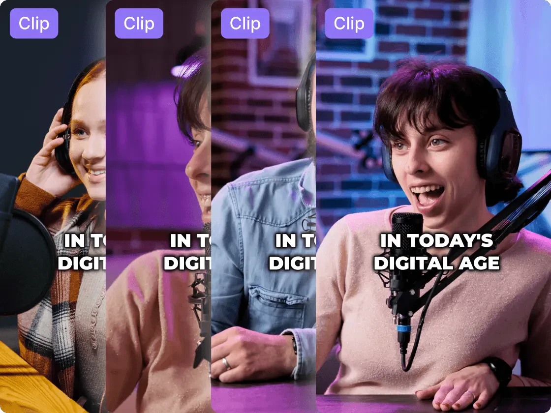 Vizard click get AI clips operation