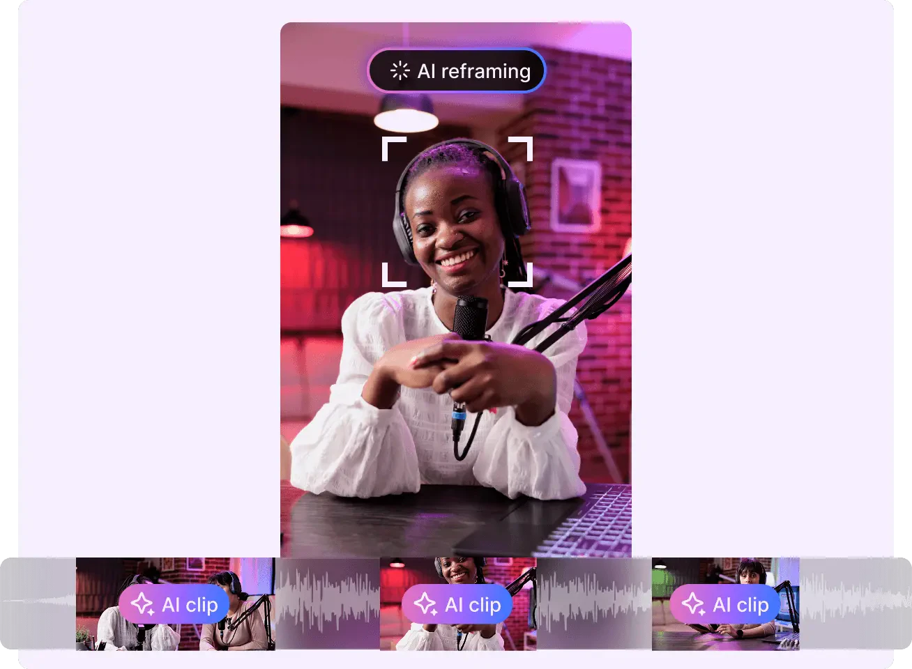 Vizard AI clipping feature demonstration