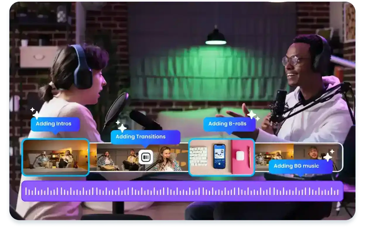 Vmaker AI video editor interface overview