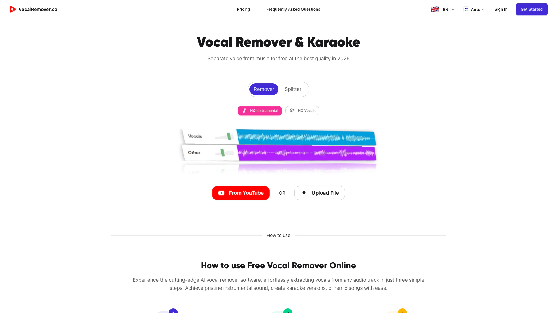 Vocalremover screenshot