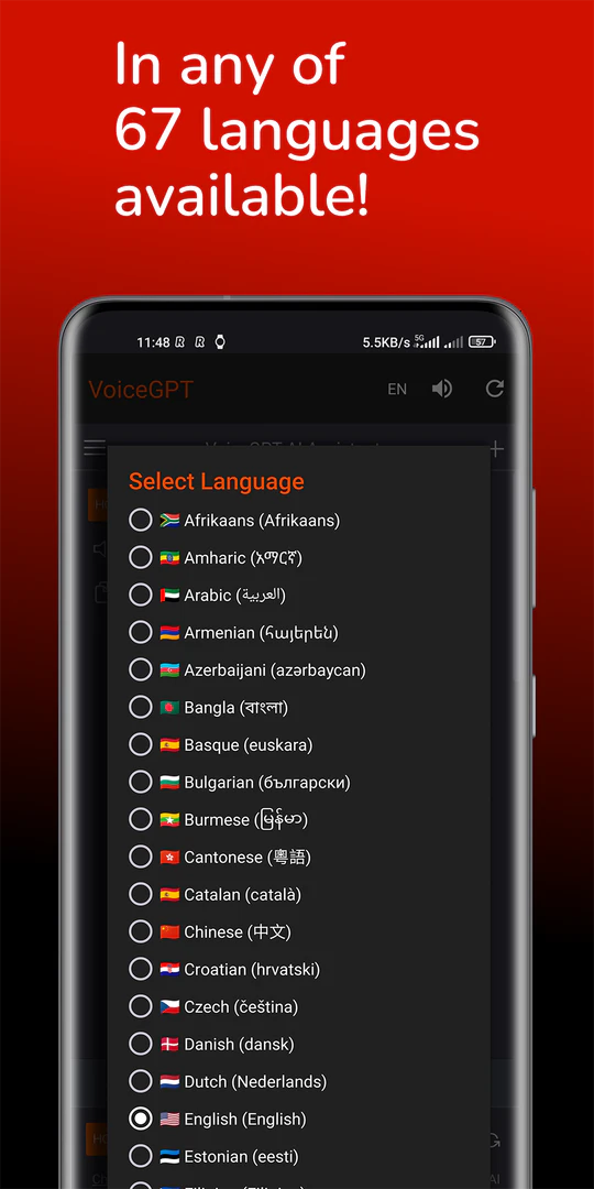 VoiceGPT OCR feature demonstration