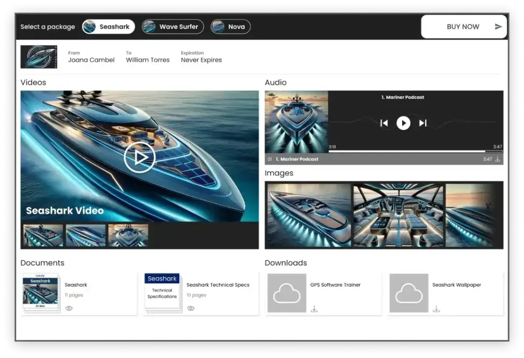 Creating multimedia presentations with Vuepak