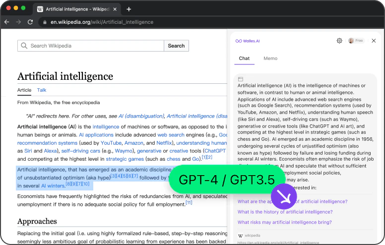 Walles.AI user scenario image