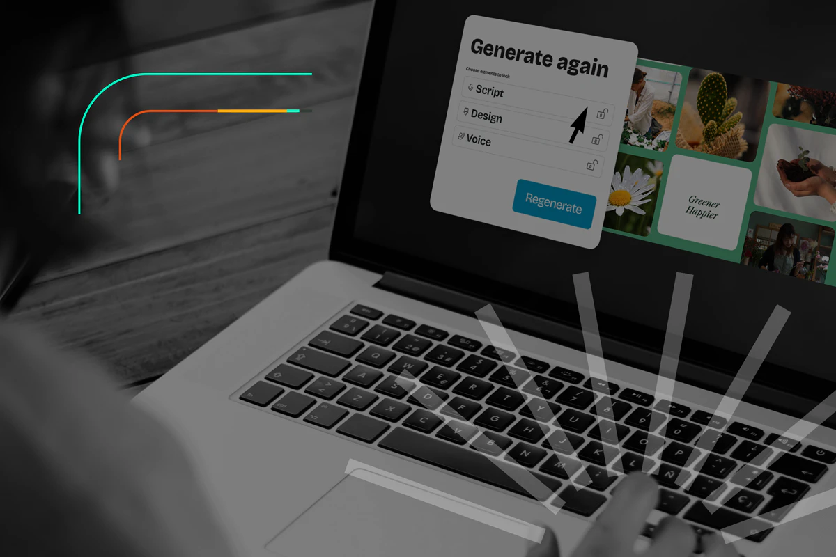 Waymark creative teams using AI video ads