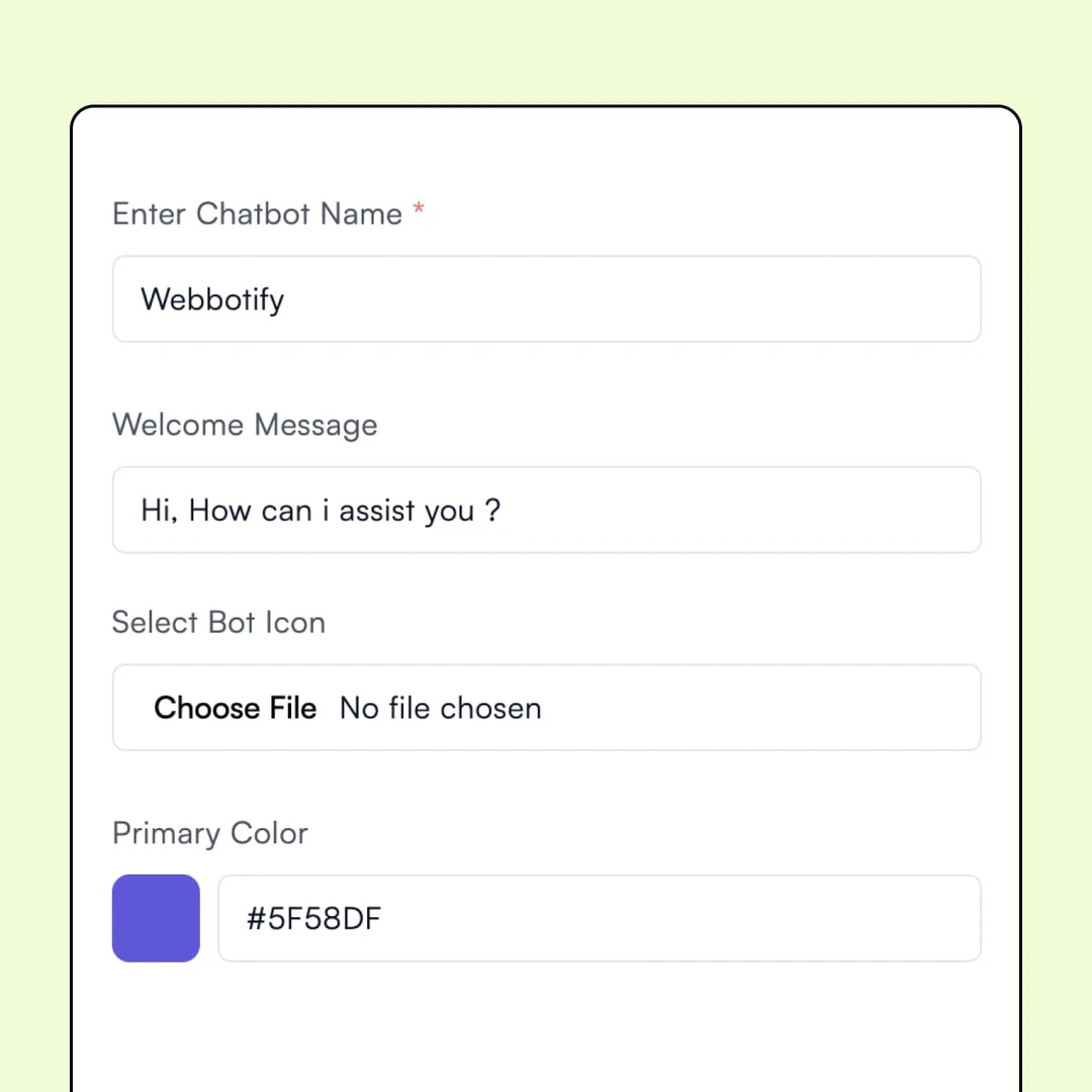 Webbotify usage step: Add your logo